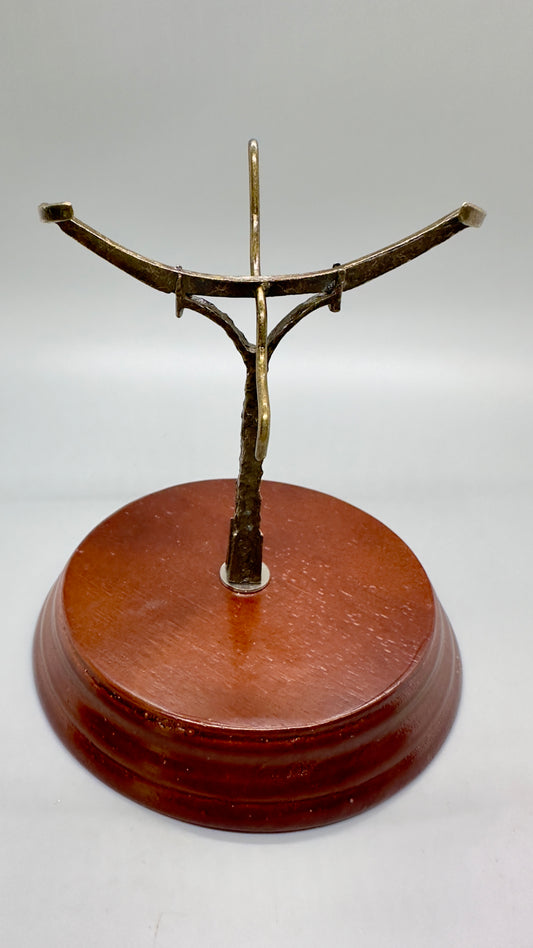 Premium Megalodon Tooth Stand for 4.5" - 7" | Metal & Wood Display